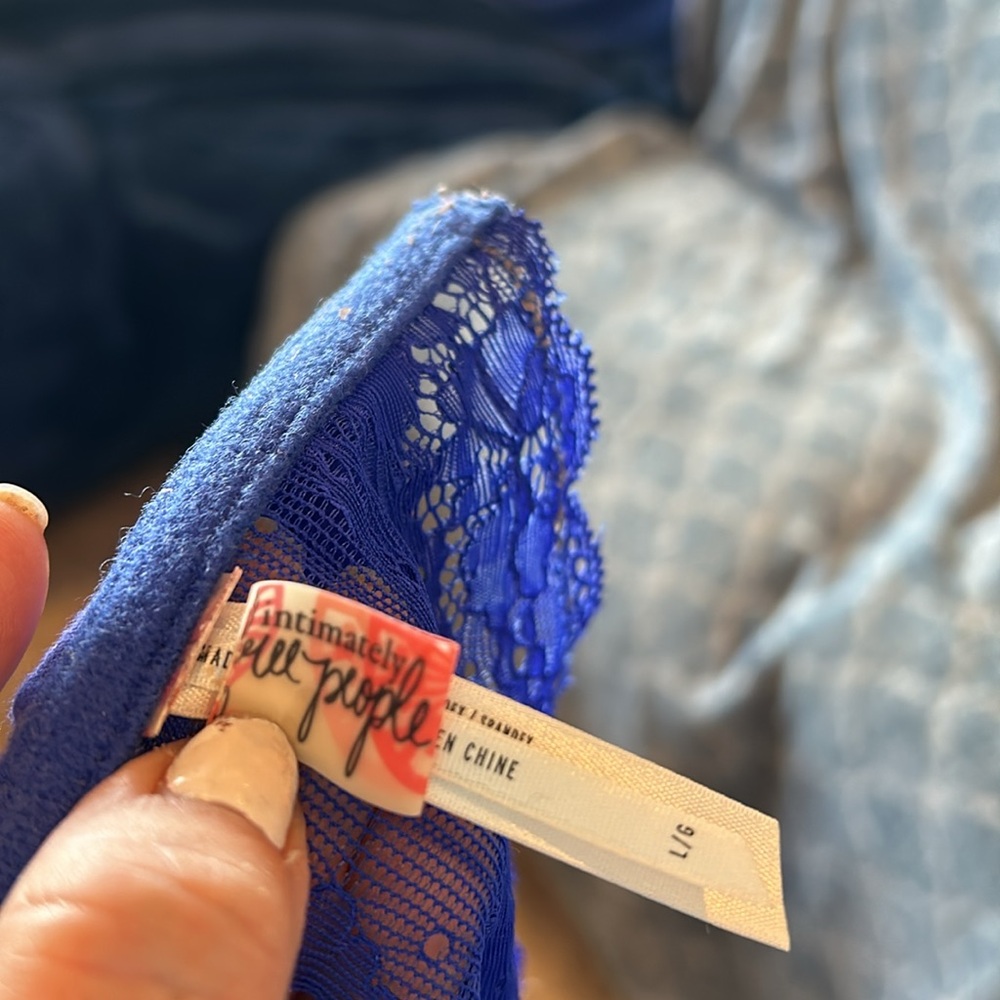 Free people blue lace bandeau - Picture 4 of 5